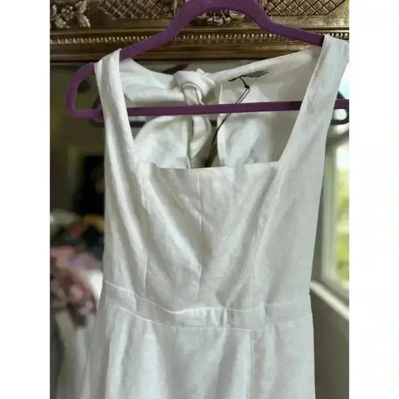 EPHEMERA Troika Cutout-back Ivory Linen Dress Size 2 NEW NWT! - Picture 6 of 10